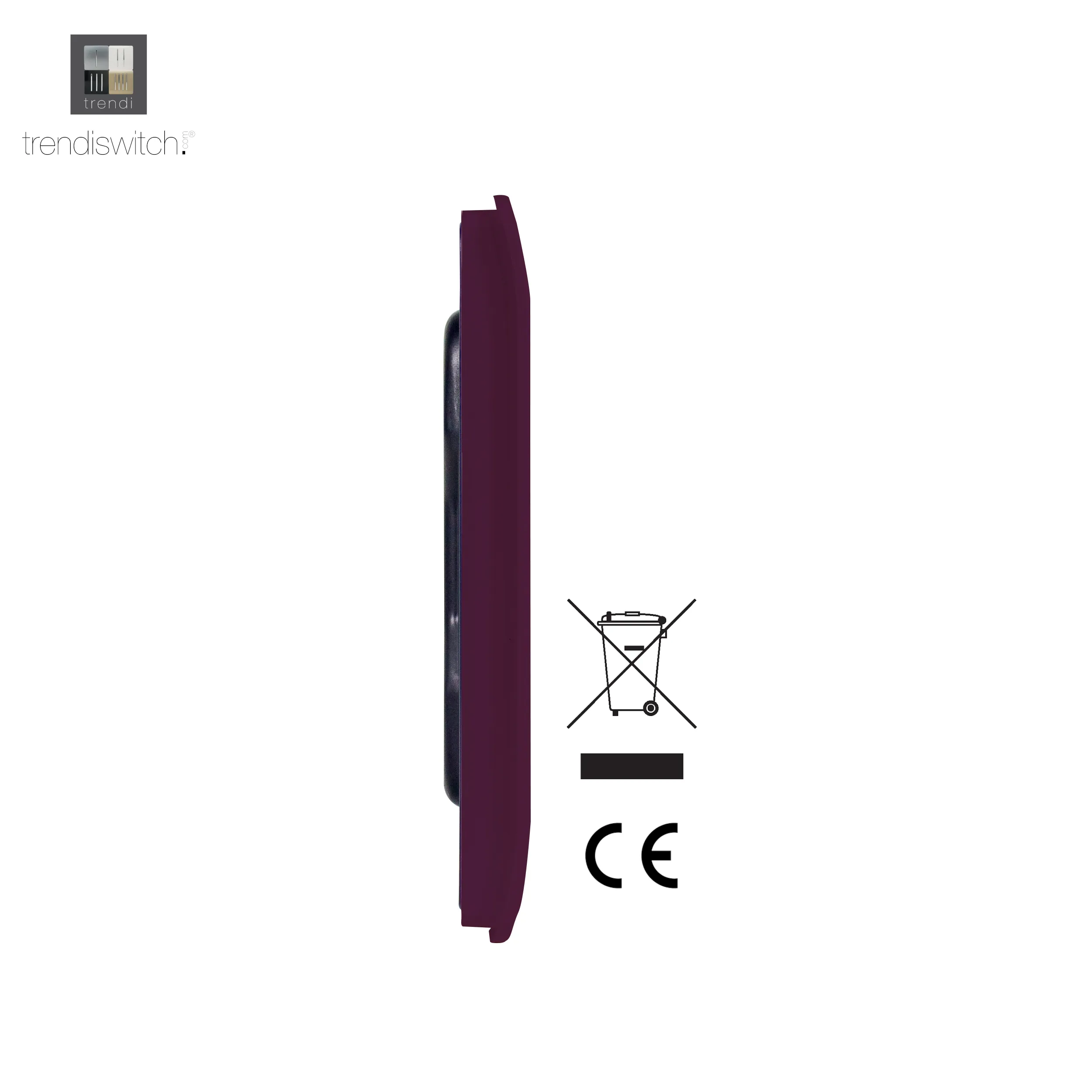 1 Gang Blanking Plate Plum ART-BLKPL  Trendi Plum